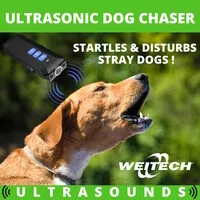 Ultrasone hondenverjager met flitslicht | tot 12 meter | 20-25 kHz