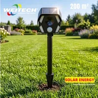 Solar dierenverjager met ultrasoon en flitslicht | 200 m² | 15 meter