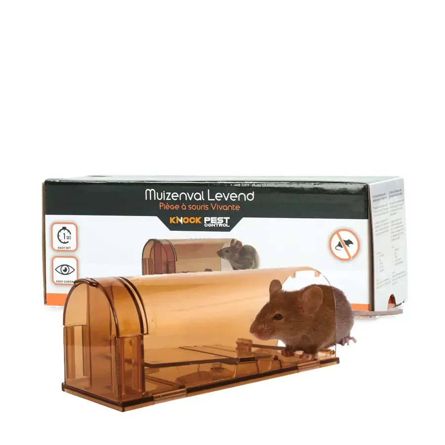 Muizenval levend vangend 18 x 7 x 6 cm | herbruikbaar