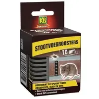 Stootvoegroosters RVS 70 mm | 10 stuks tegen muizen, ratten en wespen