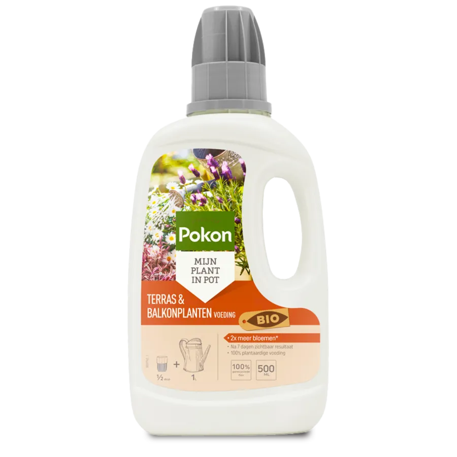 Bio Terras & Balkon Planten Voeding 500 ml | biologische vloeibare plantenvoeding