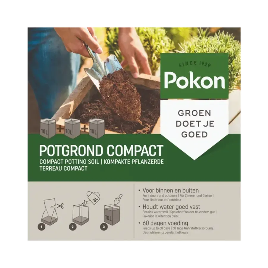 Kokos Potgrond Compact Universeel 30 liter | Turfvrij en lichtgewicht