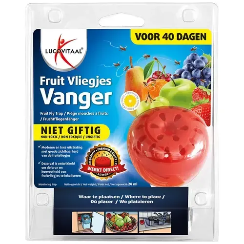 Lucovitaal Fruitvliegjes vanger met 20 ml lokstof