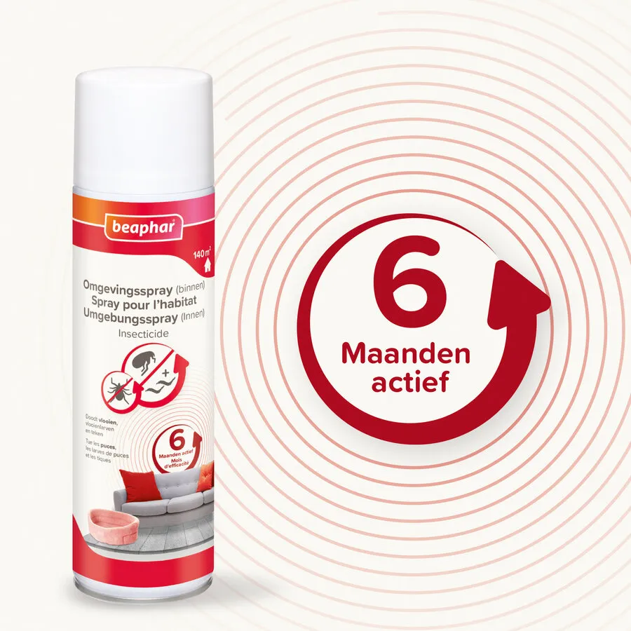 Omgevingsspray tegen vlooien, vlooienlarven en teken 500 ml | tot 140 m²
