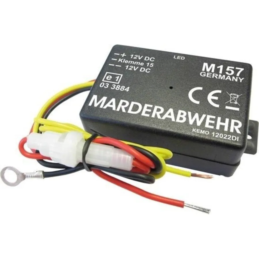 Marterverjager ultrasoon 12 Volt voor auto accu met spatwaterdichte behuizing