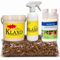 Winterklaar pakket bloedluisbestrijding groot voor kippenhokken tot 10 m² met witkalk, spray, tabaksnippers en watertoevoeging