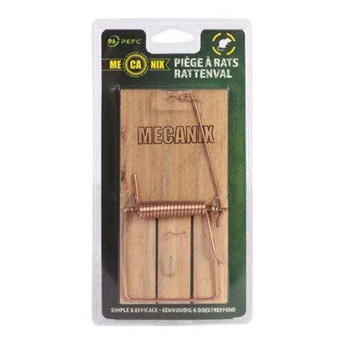 Mecanix Houten rattenval PEFC