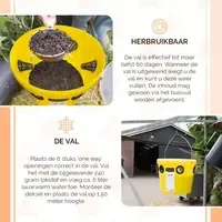 Vliegenemmer met 240 gram lokstof | herbruikbare vliegenval voor buiten