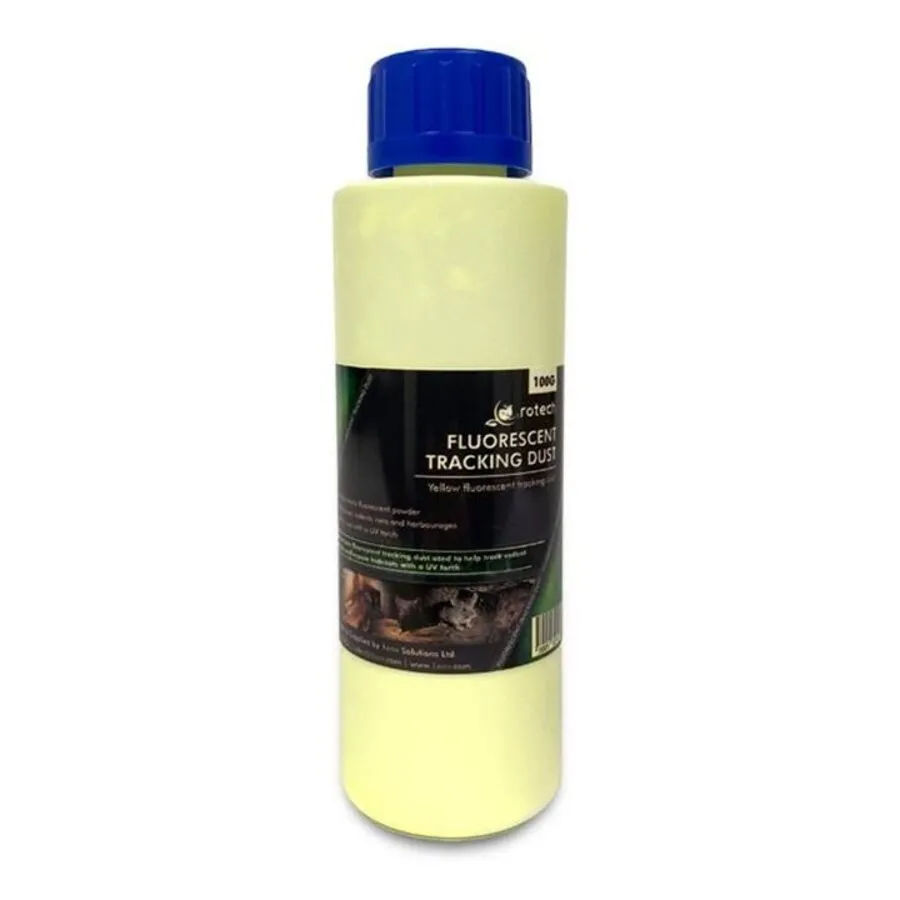 Fluoriserend volgpoeder geel | 100 gram | Muizen en ratten traceren met UV-licht