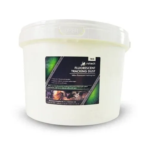 Rotech Fluoriserend volgpoeder geel 1 kg