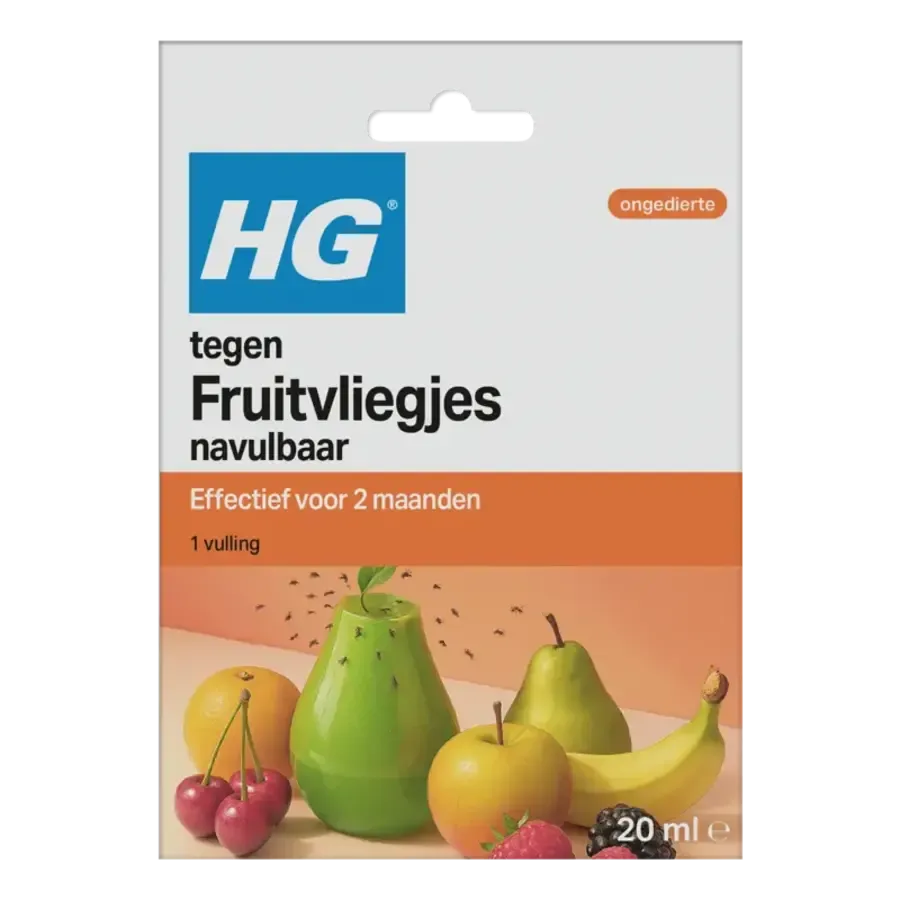 Fruitvliegjesval met 20 ml lokstof | Herbruikbaar | 2 maanden