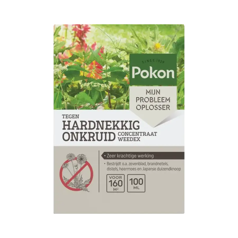 Tegen Hardnekkig Onkruid Concentraat 100 ml | Weedex tegen zevenblad, heermoes en Japanse duizendknoop | 160 m²