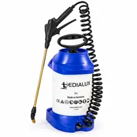 Edialux Saphir 5 professionele drukspuit 5 liter met drukmeter en messing spuitlans