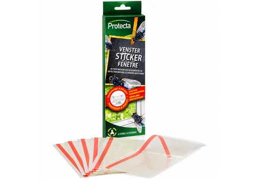 Protecta Vensterstickers tegen vliegen 6 stuks