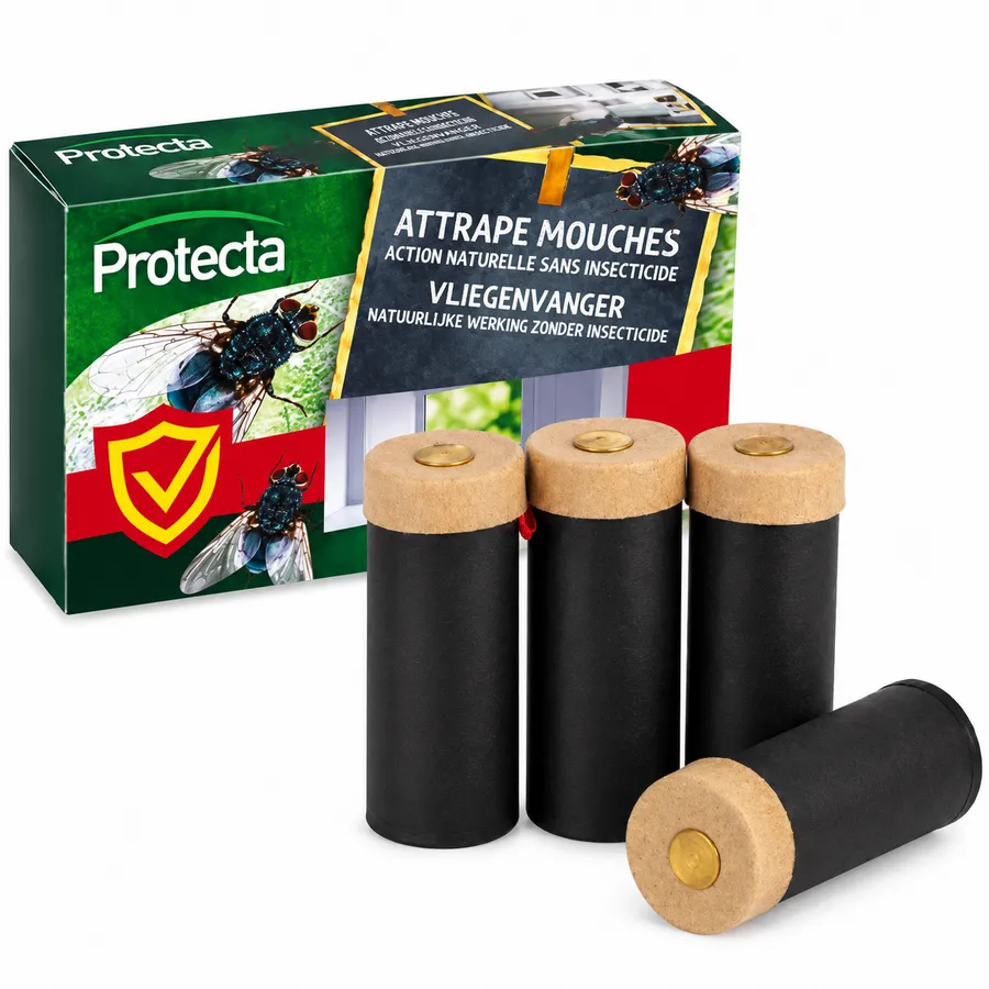 Vliegenvanger kleeflint 4 stuks voor vliegen | Zonder insecticide