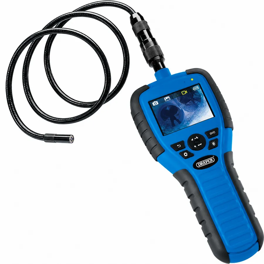 Inspectiecamera met 90 cm flexibele glasvezelkabel en 4 LED-lampen