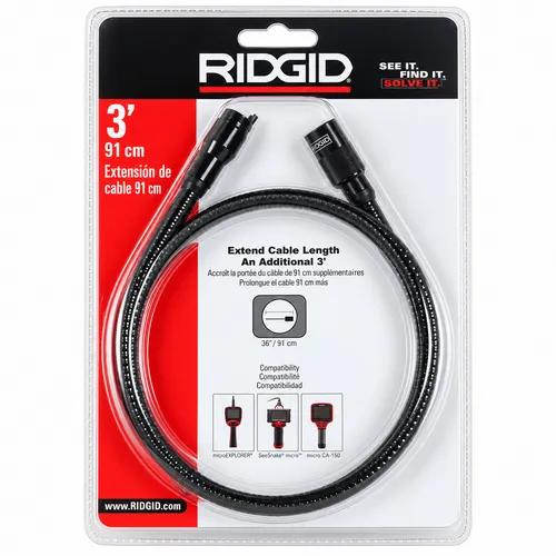 Ridgid Inspectiecamera verlengkabel 90 of 180 cm