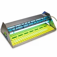 Professionele RVS vliegenlamp 2x15 Watt IP20 met lijmplaat en splintervrije UV-lampen