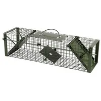 2-deurs rattenvangkooi 60 x 17 x 17 cm voor levend vangen