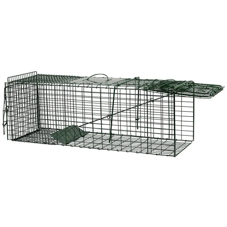 Vangkooi voor vossen en middelgrote dieren groen 94 x 31 x 34 cm