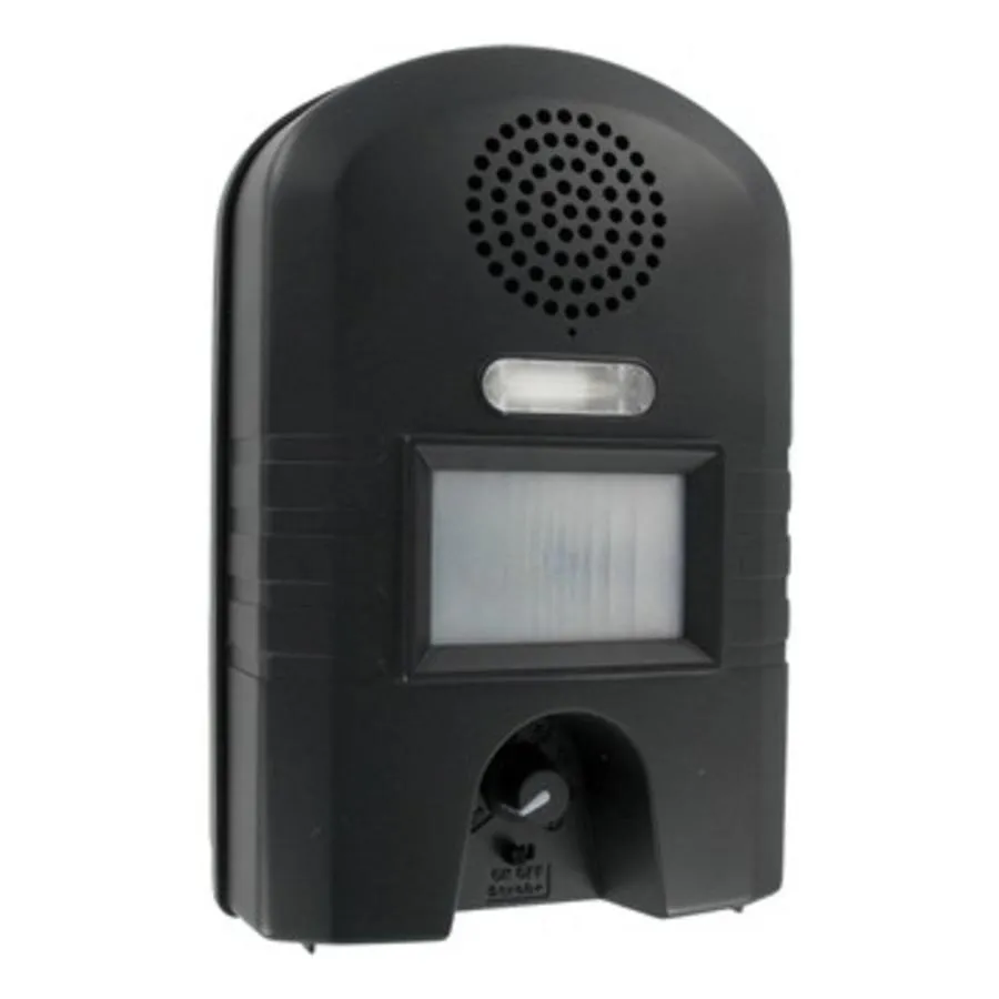 Ultrasone dierenverjager met flitslicht 200 m² | 7 frequenties