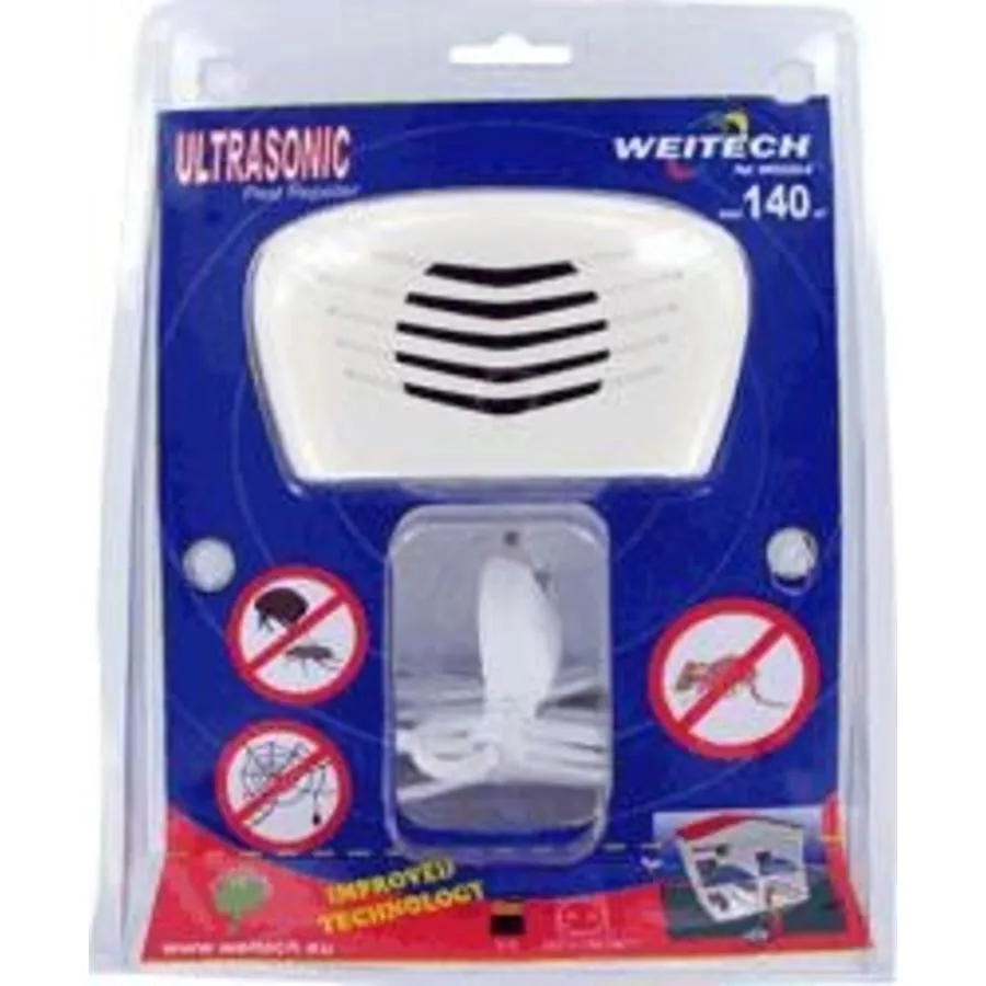 Ultrasone muizen- en insectenverjager 140 m² | 220V of 9V