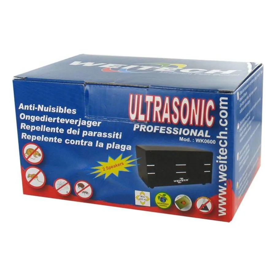 Professionele ultrasone ongedierteverjager tot 325 m² | 2 luidsprekers