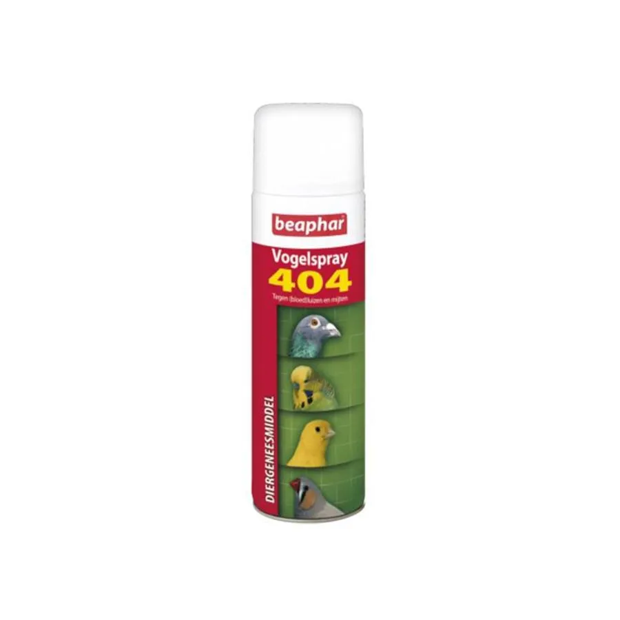 404 Vogelspray 500 ml tegen bloedluis en mijten bij vogels