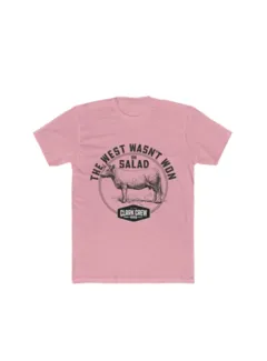 Clark Crew BBQ Clark Crew The West Heren BBQ T-Shirt Solid Light Pink