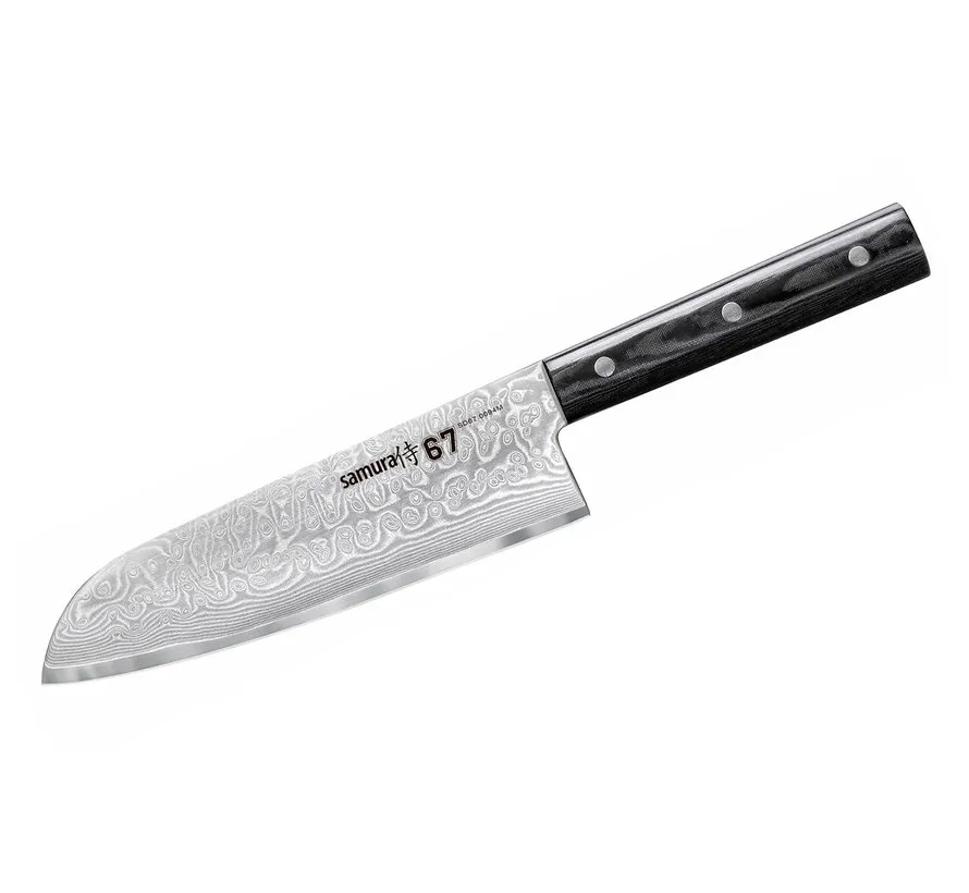 Samura Damascus 67 Santoku Knife Vuur & Rook