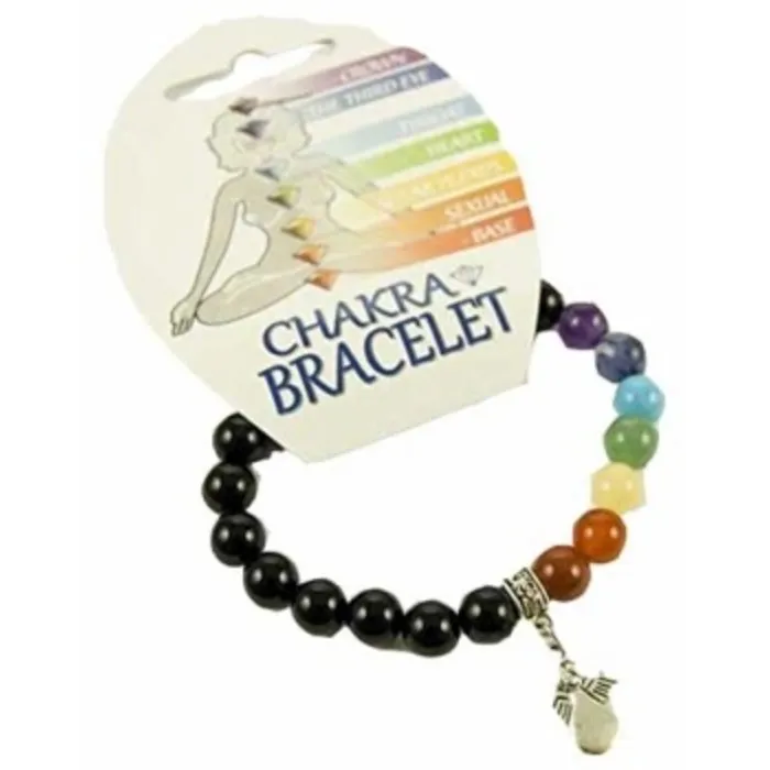 Chakra armband met een engel bedeltje