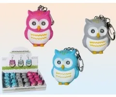 Sleutelhanger uil met geluid