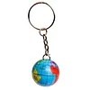 Sleutelhanger wereldbol 10 stuks