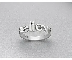 Ring believe zlver