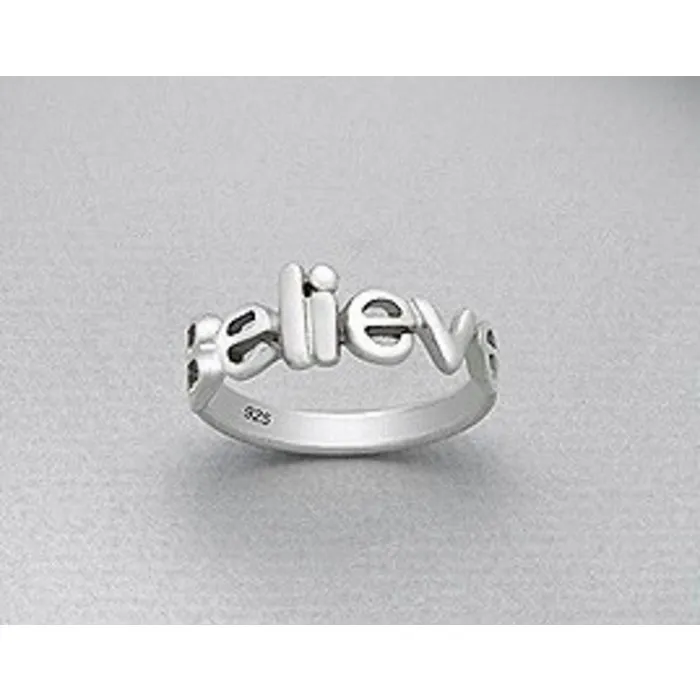 Ring believe zilver