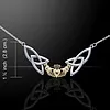 Collier met Claddagh zilver en goud