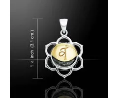 Svadhisthana Sacraal chakra zilver & goud accenten