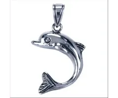 Dolfijn hanger van zilver