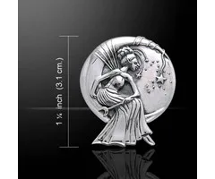 Maan fee hanger van zilver