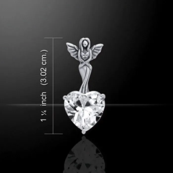 Engel met kristallen hartje