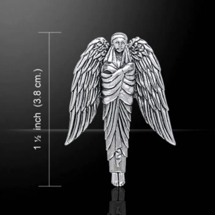 Engel van bescherming zilveren hanger