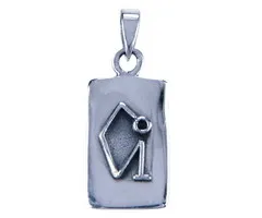 Aartsengel Uriel hanger zilver