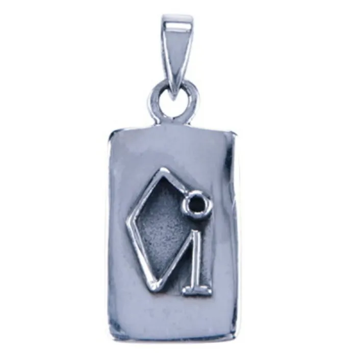 Aartsengel Uriel hanger zilver