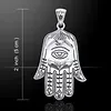 Hand van Fatima hangertje met oog zilver