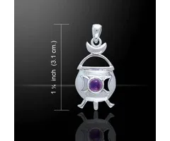 Magische heksenketel zilver