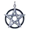 Pentagram zilver hangertje