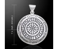 Wiel van het jaar zilveren hanger