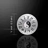 Chinese Astrologie Yin Yang zilver hanger