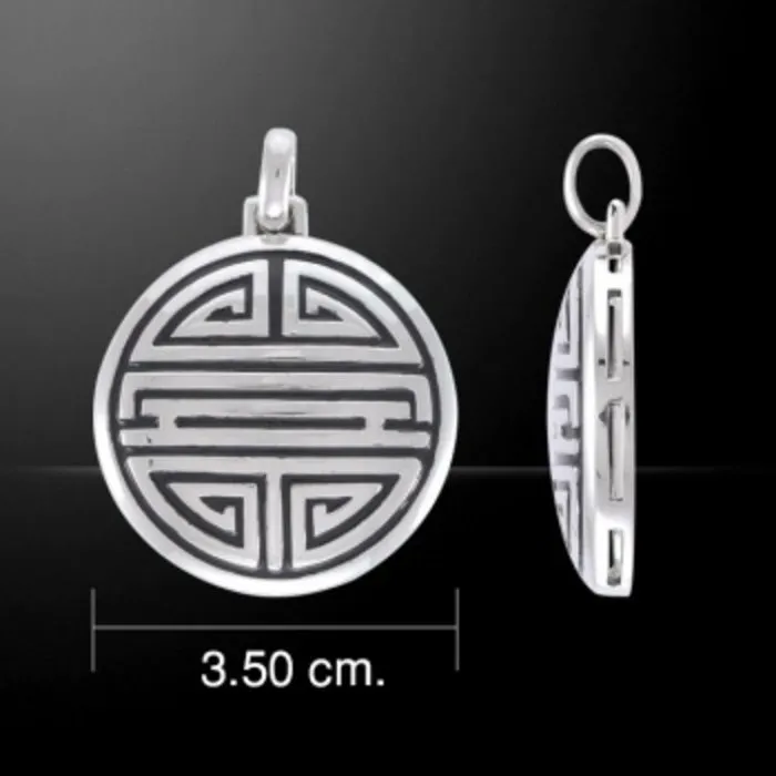 Feng Shui lang leven hanger van zilver