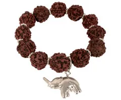 Armband Tibetan rudraksha olifant